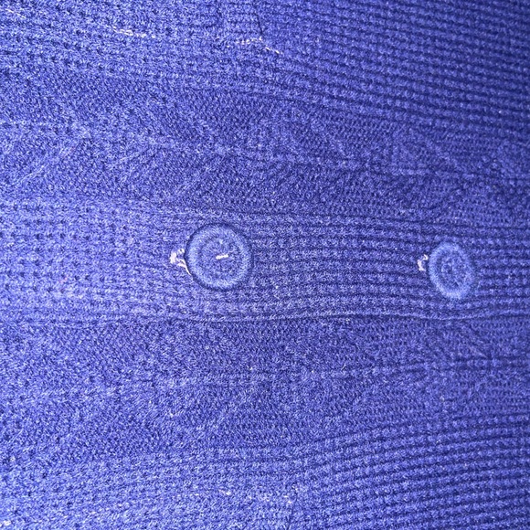 RARE VINTAGE DORSET BUTTON FRONT CARDIGAN WOMANS NAVY SZ M - Picture 9 of 16